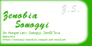 zenobia somogyi business card
